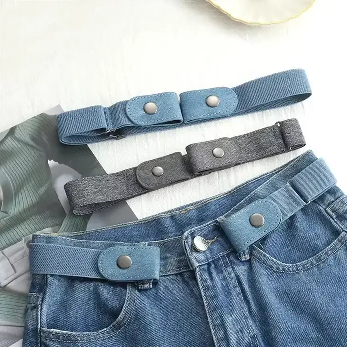 Bandeau élastique ajustable en toile 2024, ceinture invisible, sans structure, environnement pour fe