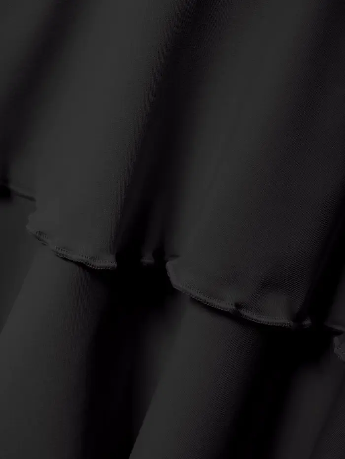 Nouvelle jupe unie pour femme, mode estivale, polyvalente, taille haute, coupe ajustée, taille élast
