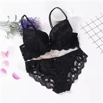 Lingerie Sexy ensemble de soutien-gorge femmes Push Up Lenceria Mujer Femme à armatures Langerie fil