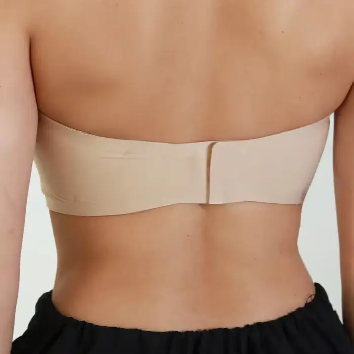 Bez ramínek latex push-up podprsenka pro ženy, bezešvé prádlo, měkké bralette, zpět uzavření, bezdrátové, sexy, léto