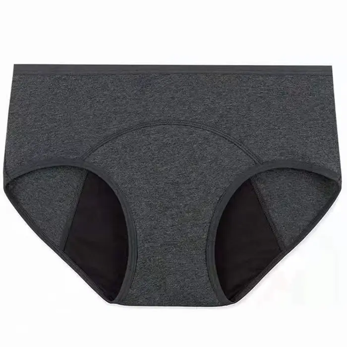 Culotte menstruelle très abondante pour femme, slip respirant en coton, taille basse, sous-vêtements