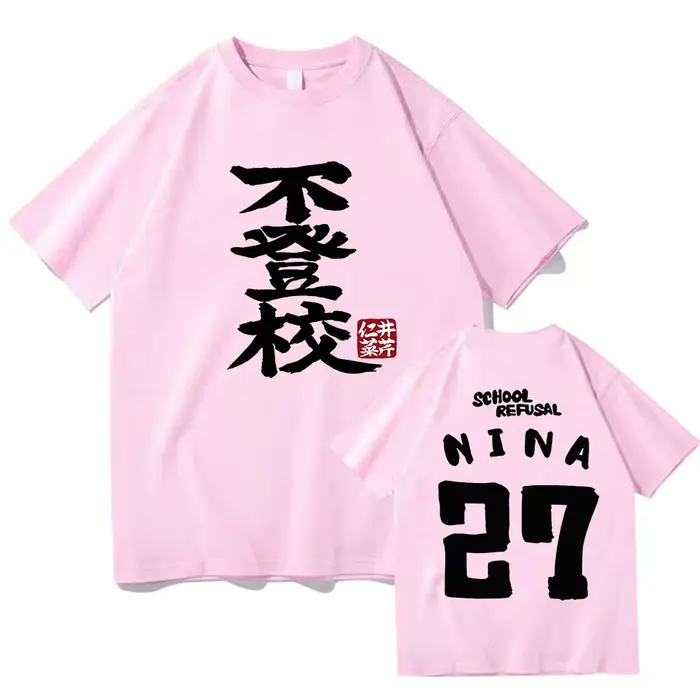 T-shirt graphique Cruciseri pour filles, anime japonais, t-shirt Cry Band, coton décontracté, impres