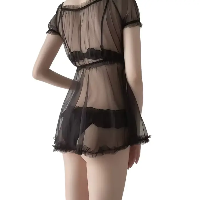 Nouvelle Lingerie Érotique Femme : Babydoll Sexy à Poitrine Ouverte, Bodysuit Exotique Dos Nu, Ensemble de Lingerie Érotique pour Femme 18+