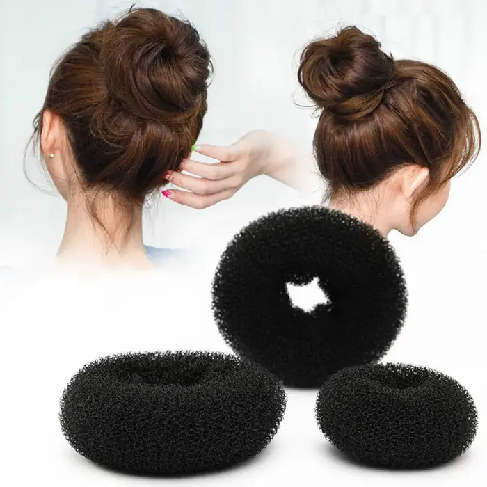 Grand chignon de cheveux de 14CM, beignets de princesse, couvre-chef en boulette de viande, accessoi