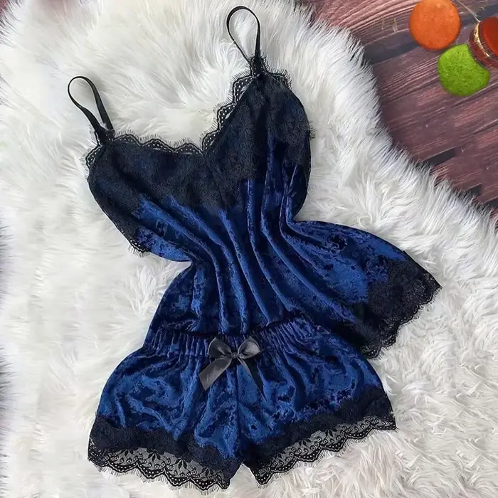 Sexy sametová pyžama sada pro ženy zvláštní příležitosti podzimní zimní spodní prádlo měkké pohodlné