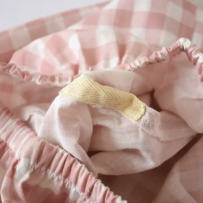 Odpovídající dámské pyžamo, 2 kusy, japonský styl, 100% bavlna, dvouvrstvá gáza, dlouhý rukáv, lehký, měkký, prodyšný