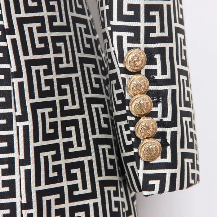 Robe de costume haut de gamme avec col, style européen et N tempérament, de qualité, nouvelle collec