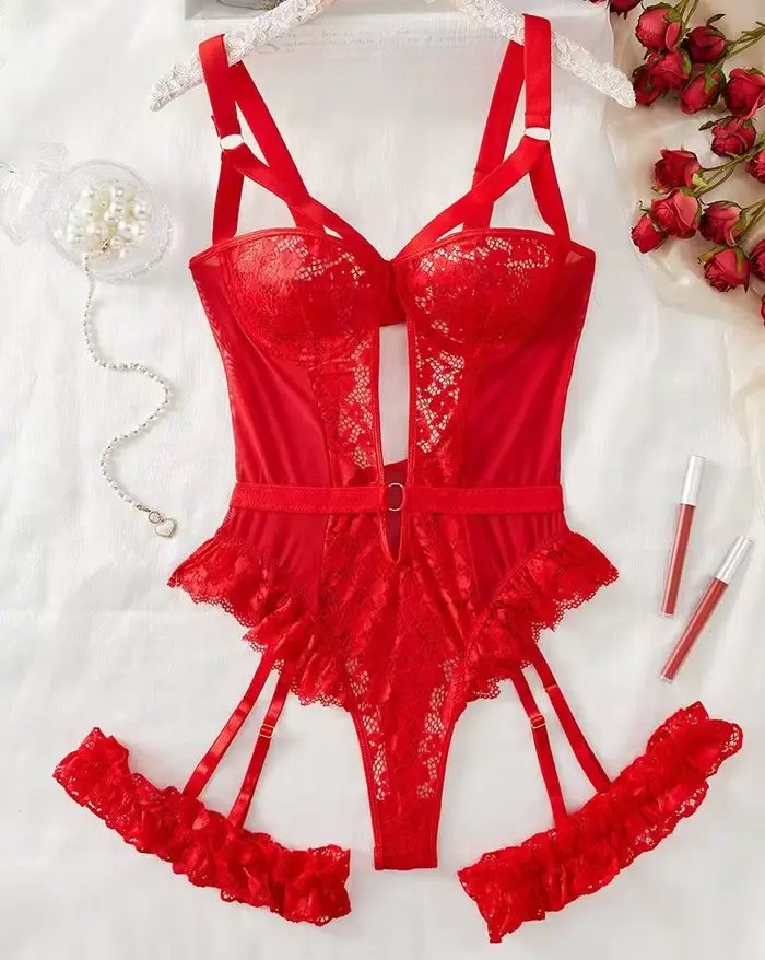 Erotické spodní prádlo dámské sady podprsenek krajka podvazkový pás Lingerie intimní 2025 podprsenka s kosticemi a