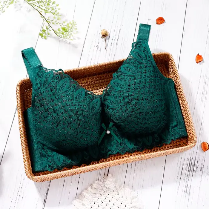 Nessayoo ženy podprsenka bez kostí krajka růžové spodní prádlo podprsenka push up plus velikost spodní prádlo velké písmeno horní prádlo bezdrátové podprsenky sexy