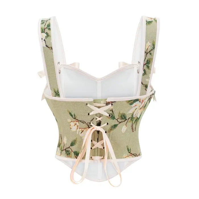 Corset Sexy sans manches pour femmes, Bustier à bretelles, Vintage, français, mode, dos nu, Lingerie, Camisole pour fête, Clubwear, Bar