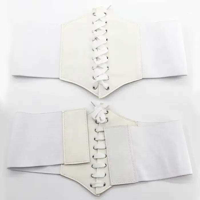 Body černá Shapewear dámské gotické oblečení pod poprsí pasu cinch trenér Pu elastická kůže Sexy svatební korzety a bustiers