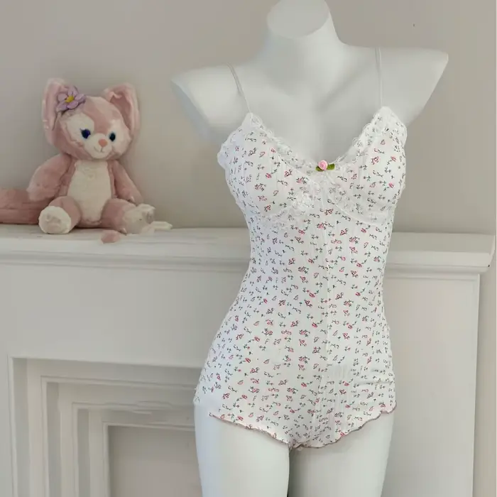 Onesie- Roztomilé květinové pyžamo pro ženy, PJ pyžamo set, CoAdvantages, Estetika
