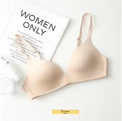 Soutien-gorge en soie glacée pour femme, confortable, sans armatures, sexy, push-up, lingerie simple