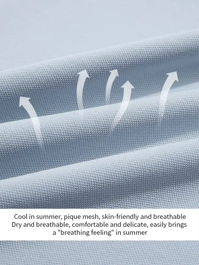 Je crois que vous T-shirt col polo bleu pour femmes été 2025 papillon brodé respirant manches courte