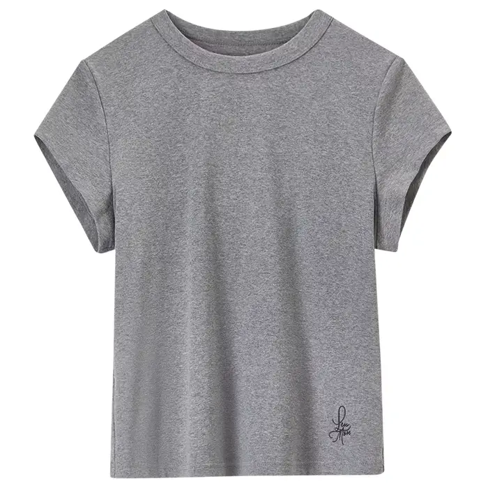 T-shirt à manches courtes pour femme SENTUBILA, collection Printemps-Été 2026, broderie tendance, tr