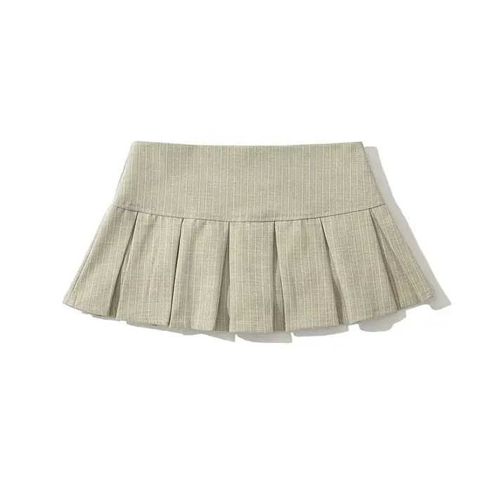 YENKYE – Mini jupe plissée rétro américaine pour femmes, Sexy, taille basse, jupes d'été Cool Girl Y
