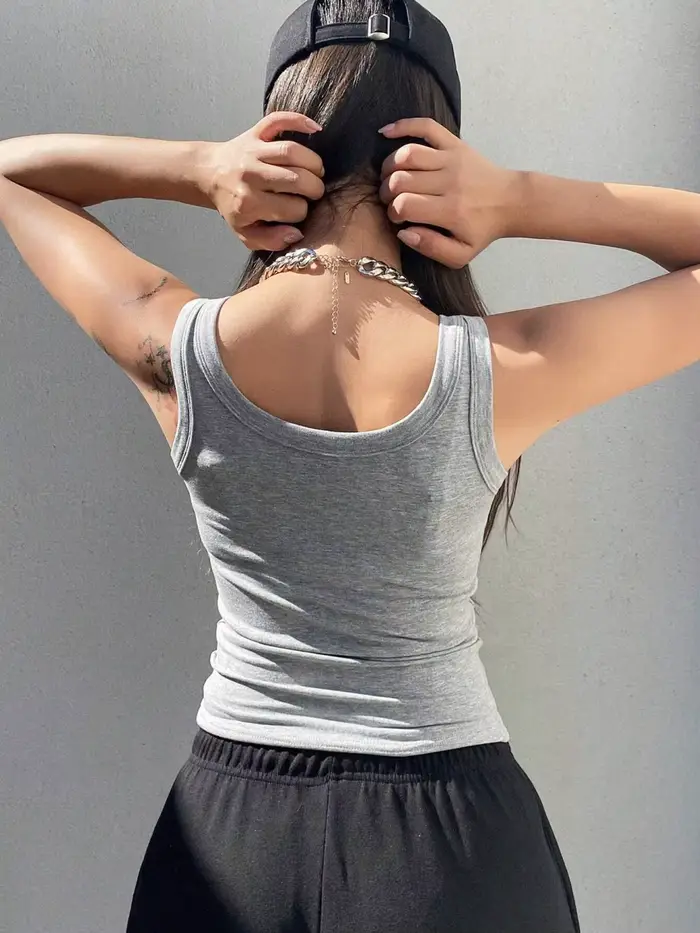 Débardeur moulant d'été, respirant et confortable, sans manches, tenues d'été pour femmes, Camisole,