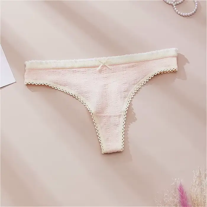 Lingeries Femme Sexy Tongs Mode Mignon Imprimé Culotte pour Femmes Doux Chaud Arc Femmes String Coton Printemps Été трусы жletiе