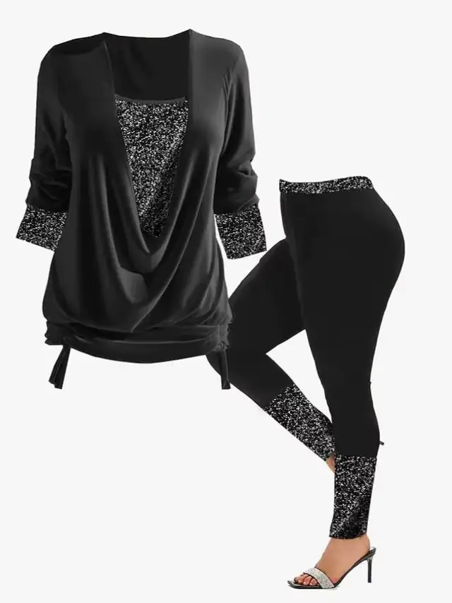 Femmes printemps haut d'automne perles volants t-shirts Sexy Vintage à manches longues 5XL t-shirts 