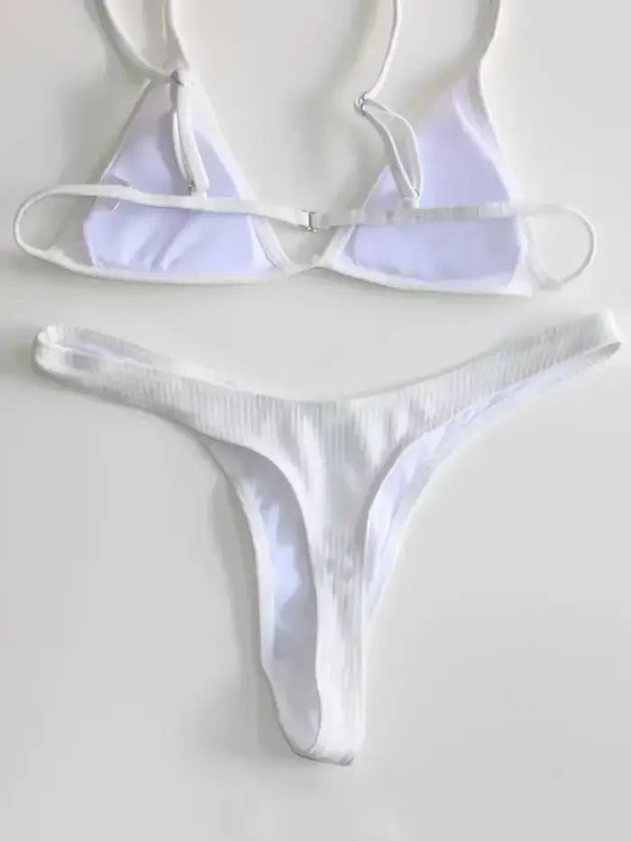 BanRibTanga-brazilské bikiny pro ženy, sexy plavky, tanga kalhotky, vroubkované, pro plavání, 2025