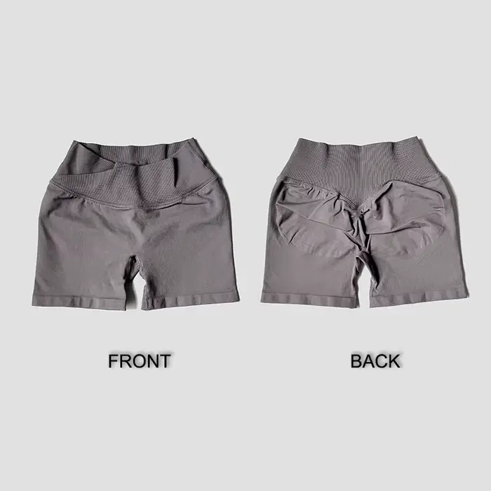 Shorts d'entraînement taille haute d'été sans couture, sexy, à taille croisée, pour la course et le 