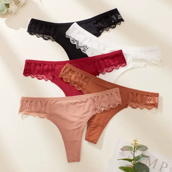 Dámské kalhoty tanga Spodní prádlo Sexy krajkové žabky měkké dámské spodní prádlo Sexy kalhotky intimní dámské spodní prádlo Pantys