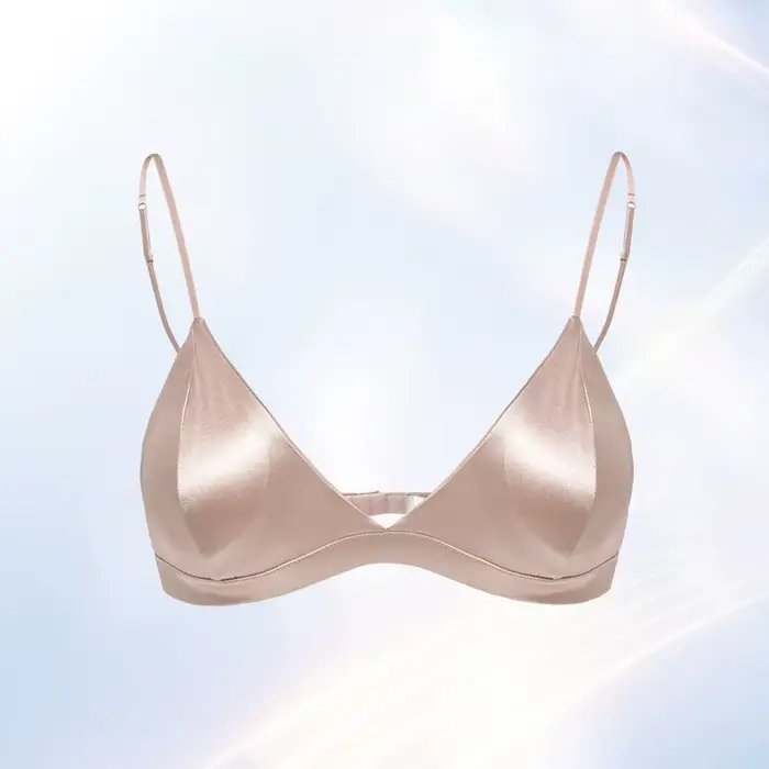 Soutien-gorge triangle en nylon sans armature pour femmes, coupe élégante, maintien parfait, confort toute la journée, occasions spéciales et quotidiennes