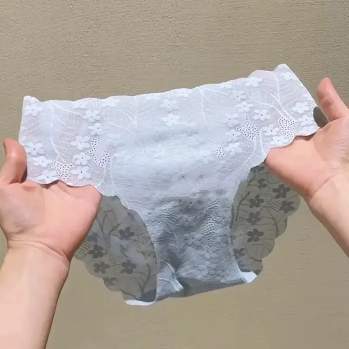 Polyesterové krajkové kalhotky s květinovým vzorem pro pohodlné a elegantní ženy pro různé příležitosti