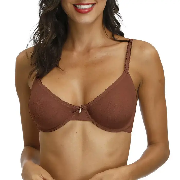 YBCG-Soutien-gorge en maille de dentelle transparente sexy pour femmes, soutien-gorge à grande tasse creuse, bretelles ajustées, lingerie, culotte solide commandée, sous-vêtements