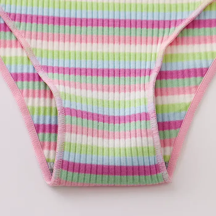 Culotte brésilienne à rayures pour femmes, mode dames, lingerie M-XXL Bikinis, sous-vêtements doux, dispensateur plus riche, nouveau