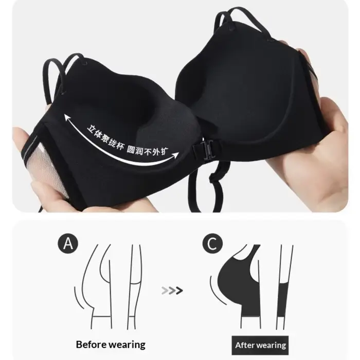 Dámská push-up podprsenka s předním zapínáním