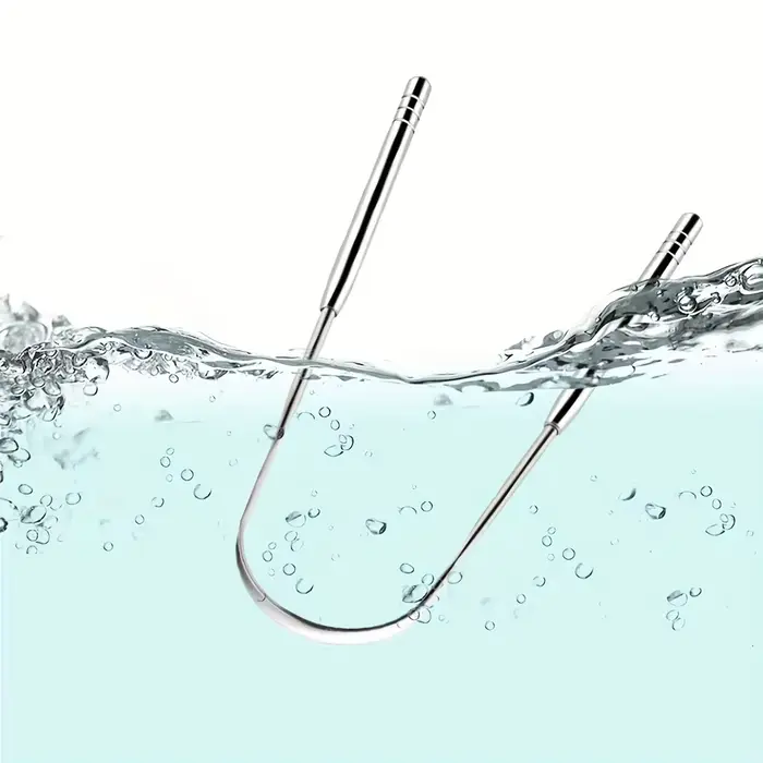 Grattoir de nettoyage de langue en acier inoxydable, 1/2/6 pièces, réutilisable, revêtement de langu