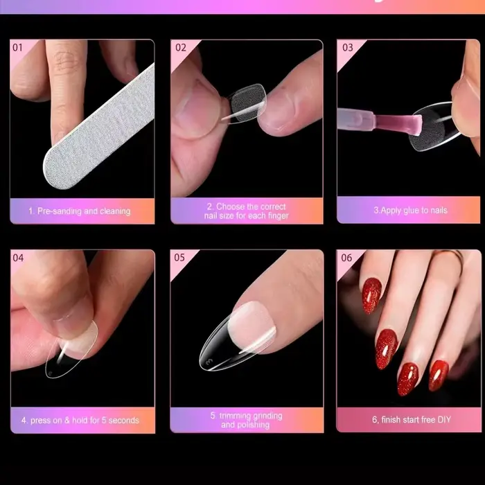 240 pièces XXS Super court amande couverture complète sculpté doux Gel ongles conseils presse sur fa