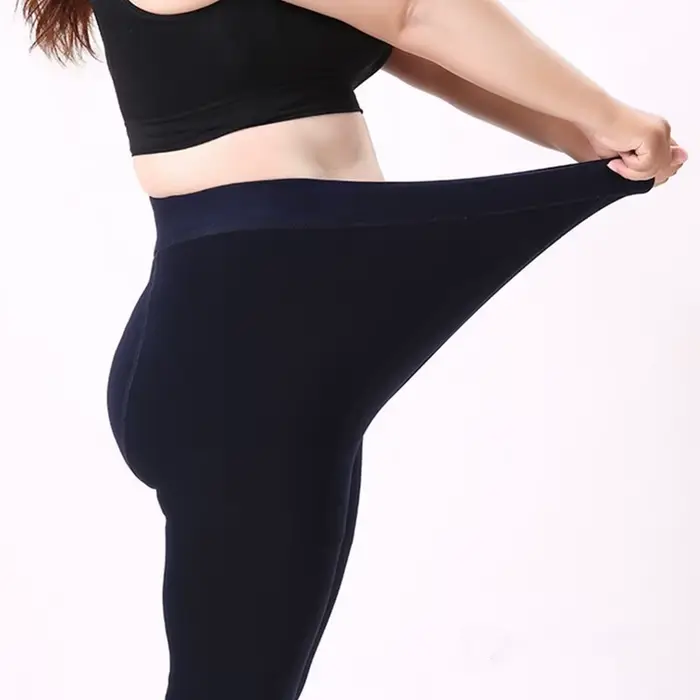 8 couleurs S-XXL hiver Leggings chauds femmes taille haute épais velours Legging mode solide grande 