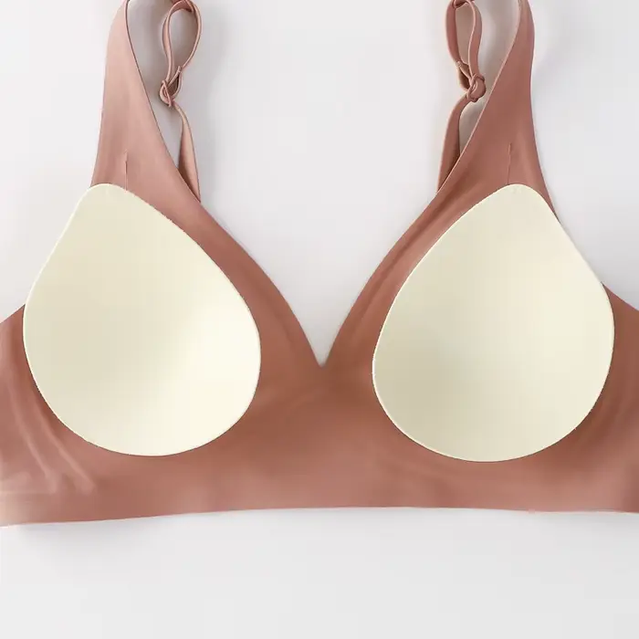 FINETOO-Soutien-gorge souple sans fil pour femmes, soutiens-gorge en V profond, Bralette sexy, Soutien-gorge rembourré S-XL femme, Sous-vêtements sans couture, Lingerie confortable pour dames