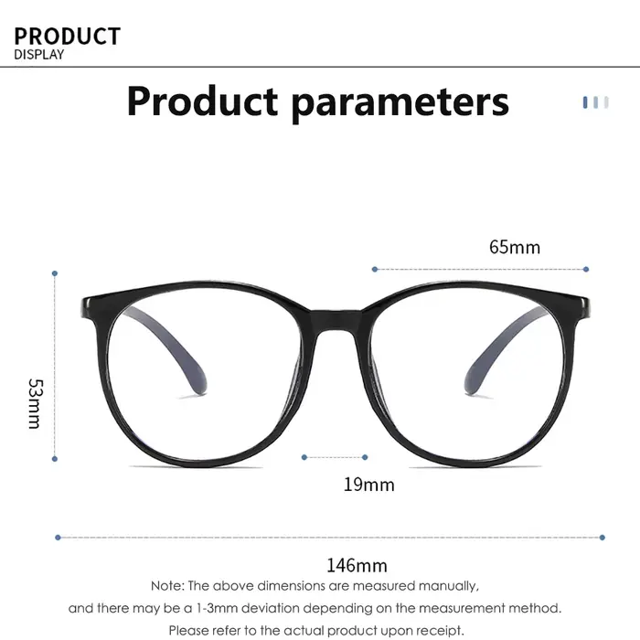 Lunettes d'ordinateur transparentes à grande monture pour femmes, rondes, Anti-lumière bleue, optiqu
