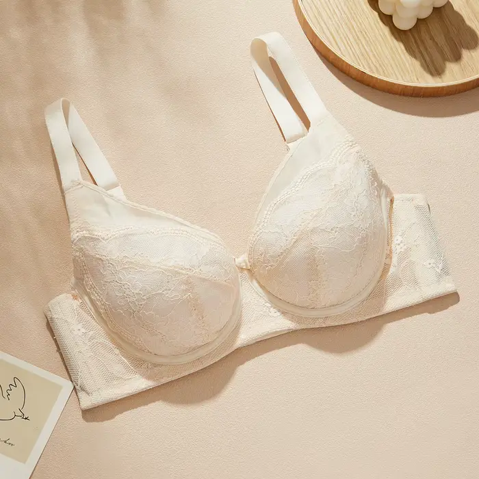 Plus velikost dámská podprsenka, B-K klobouk, stylový, sexy, high-end, push-up, zeštíhlující, krajka, prodyšný, dámské spodní prádlo, léto