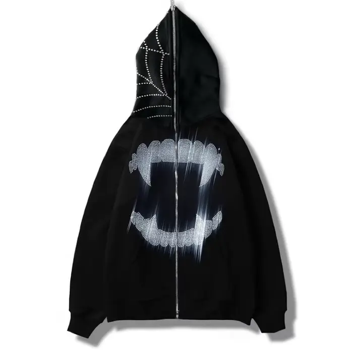 Sweat à capuche zippé avec biscuits pour hommes et femmes, sweat à capuche Goth, veste à capuche Gru