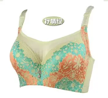 Dámské Plus velikost podprsenky 75-105 C DD E F hluboké Sexy krajka Push-Up podprsenka bez ramínko BH VS C3307