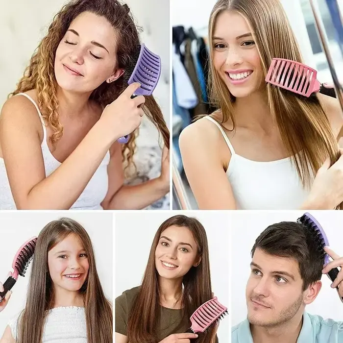 Kartáč na vlasy hřeben pro masáž pokožky hlavy