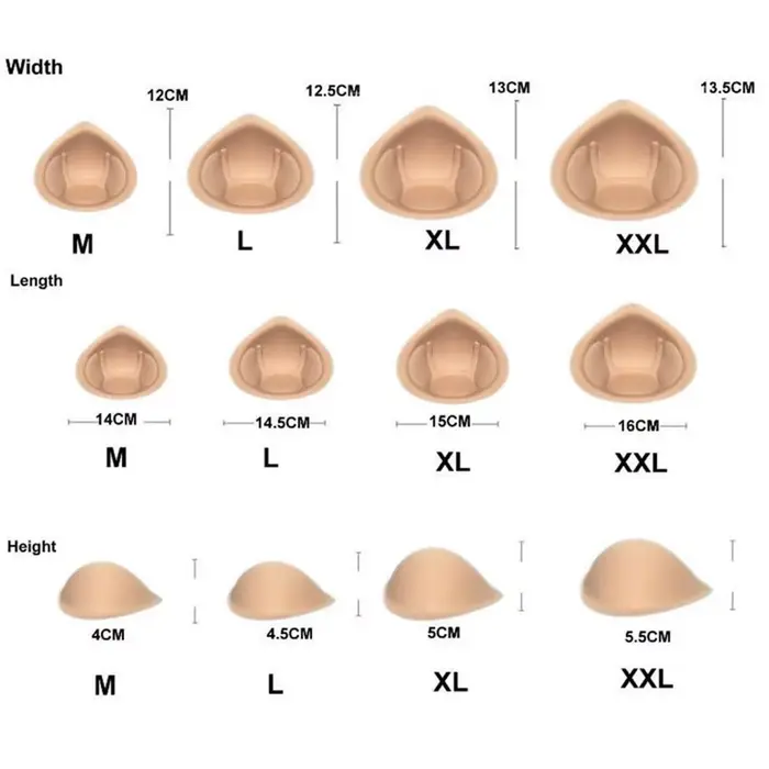 Dámské pěnové podprsenky polštáře, 1 pár, intimní příslušenství, push up podložky, hrudní čepice, falešné prsa Booster, prodyšné a omyvatelné