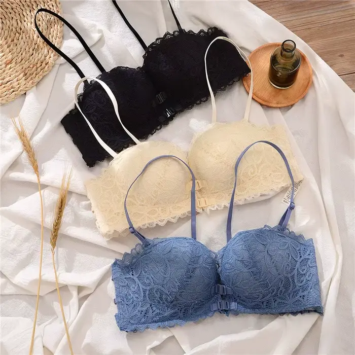Soutien-gorge sexy sans anneau en acier, lingerie pour femmes, petite poitrine, beau dos