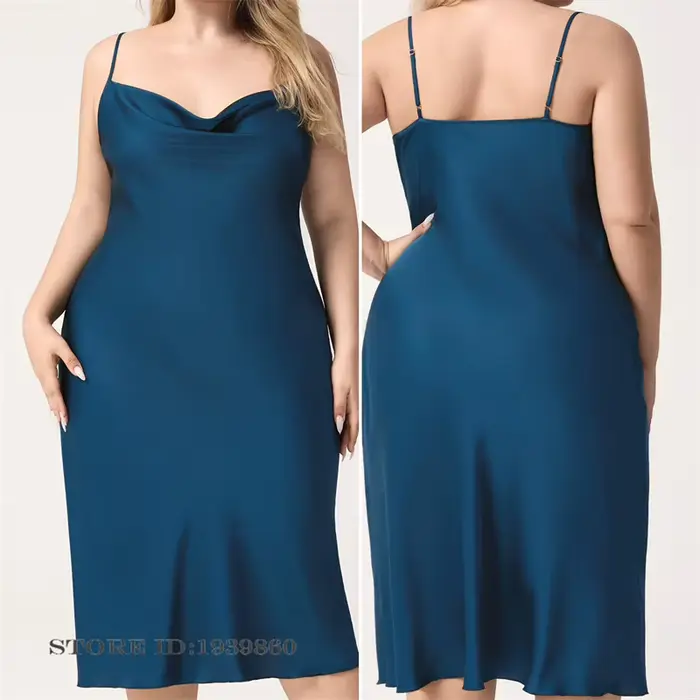 Sexy polyesterová noční košile pro ženy, velká velikost, elegantní a pohodlná pro každou příležitost