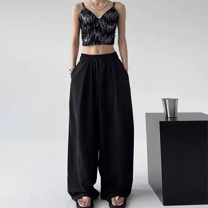 Baggy pantalons de survêtement pour femmes pantalons larges décontracté pantalons pour femmes Style 