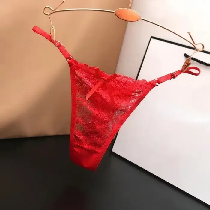 Krajková síťovaná tanga pro ženy