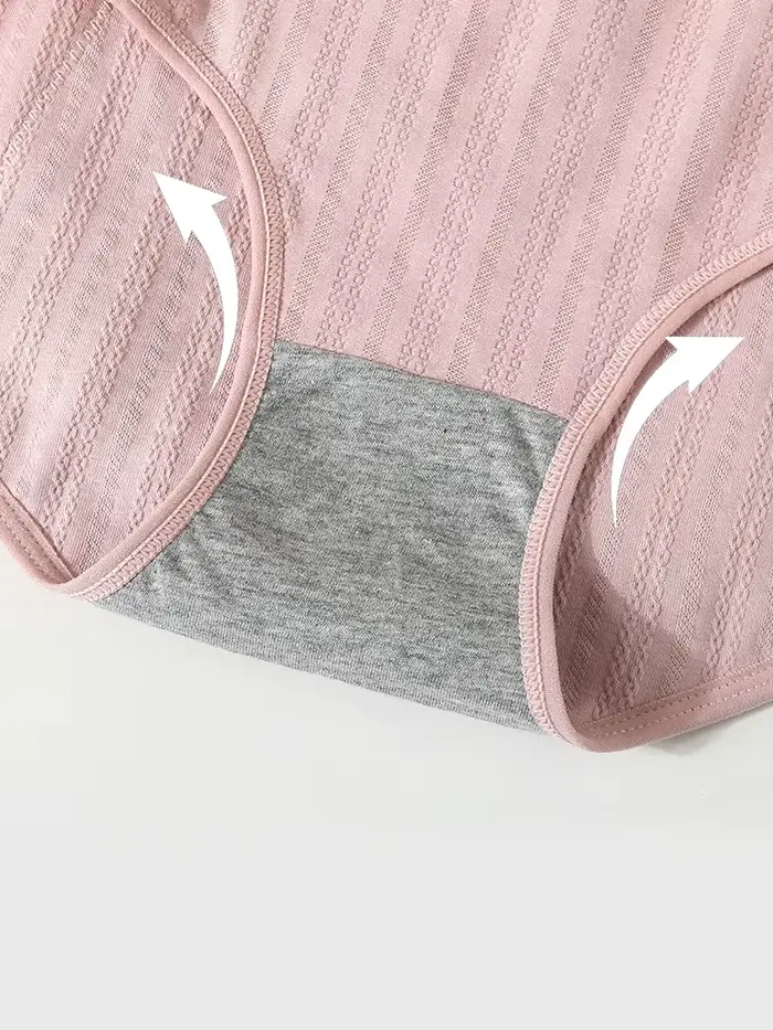 Lot de 3 culottes menstruelles anti-fuites pour femmes, sous-vêtements sexy à taille haute, réutilisables, pantalons physiologiques anti-fuites pour dames