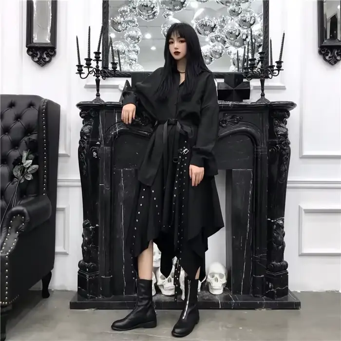 Jupe Steampunk gothique vintage victorienne pour femmes, jupe de fête pouvez-vous psy Hiphelicopter 