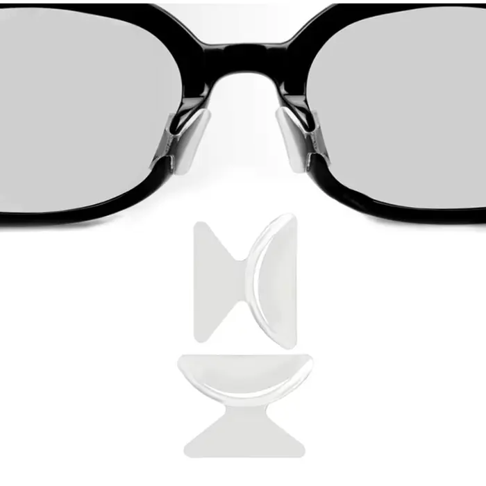 20 pièces plaquette nasale adhésive, plaquettes nasales pour lunettes bâton sur Silicone anti-dérapa