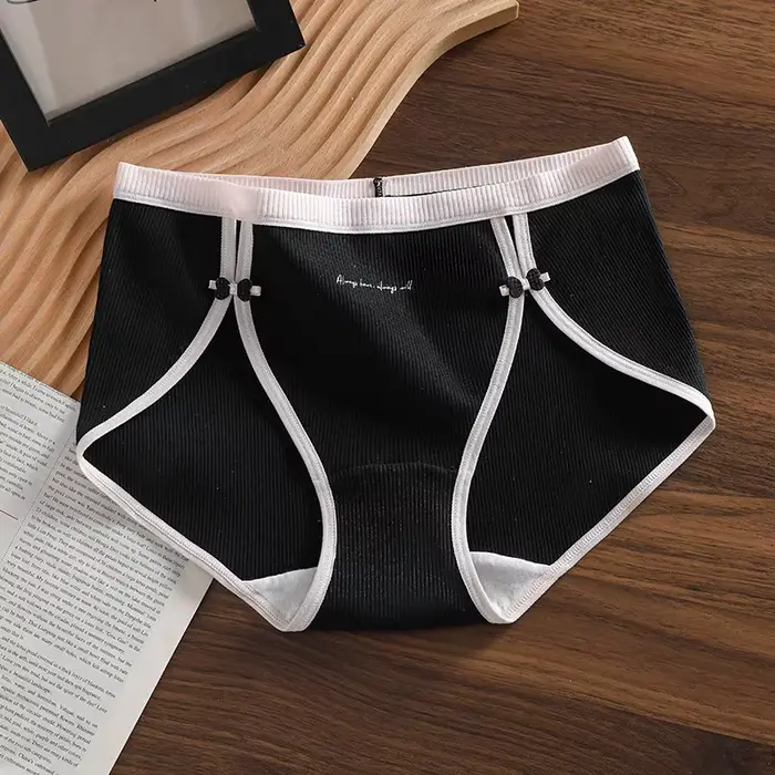 Coton femmes culottes dames Sexy arc sport sans couture slips Beathable antibactérien Lingerie solid