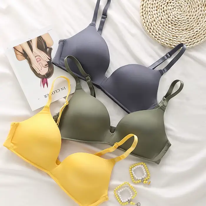 Bezešvá sexy podprsenka bez drátků Push Up pro ženy